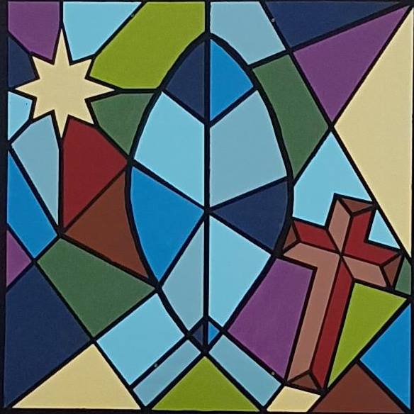 Congregation gathering at Bloomfield United Church — community fellowship after Sunday worship